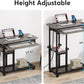 28"-39.3" Height Adjustable Portable Desk with USB Ports