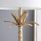 D16x31' Leaf Lamp with Marble Base Gold
