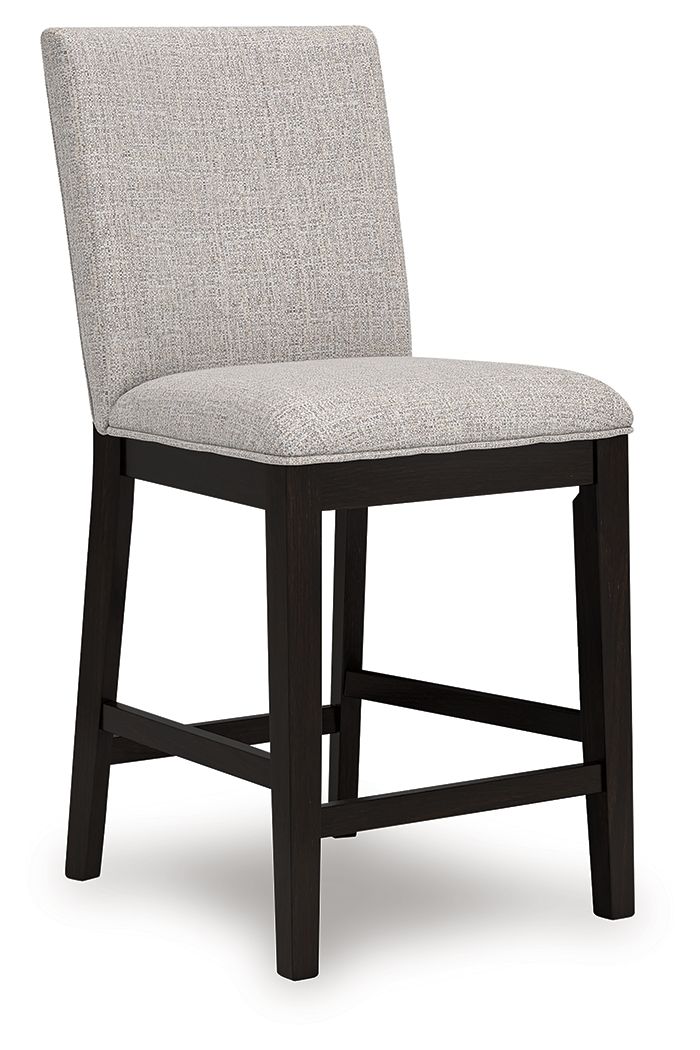 Neymorton - 5 Pc. - Rectangular Dining Room Counter Table, 4 Barstools - Dark Grayish Brown - view 5
