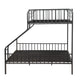 Caius Gunmetal Finish Twin XL/Queen Bunk Bed
