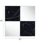 Angwin - Accent Mirror - Mirrored & Faux Marble Top