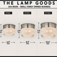 RETRO 1960's Antique DRUM Flush Mount Ceiling Light Brushed Nickel