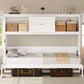 Twin Size Murphy Bed with Charging Station and Drawer