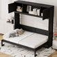 Full Size Murphy Bed with Storage Cabinets