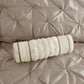 7 Piece Tufted Comforter Set Taupe Queen