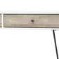 Taupe Desk with Metal Accents