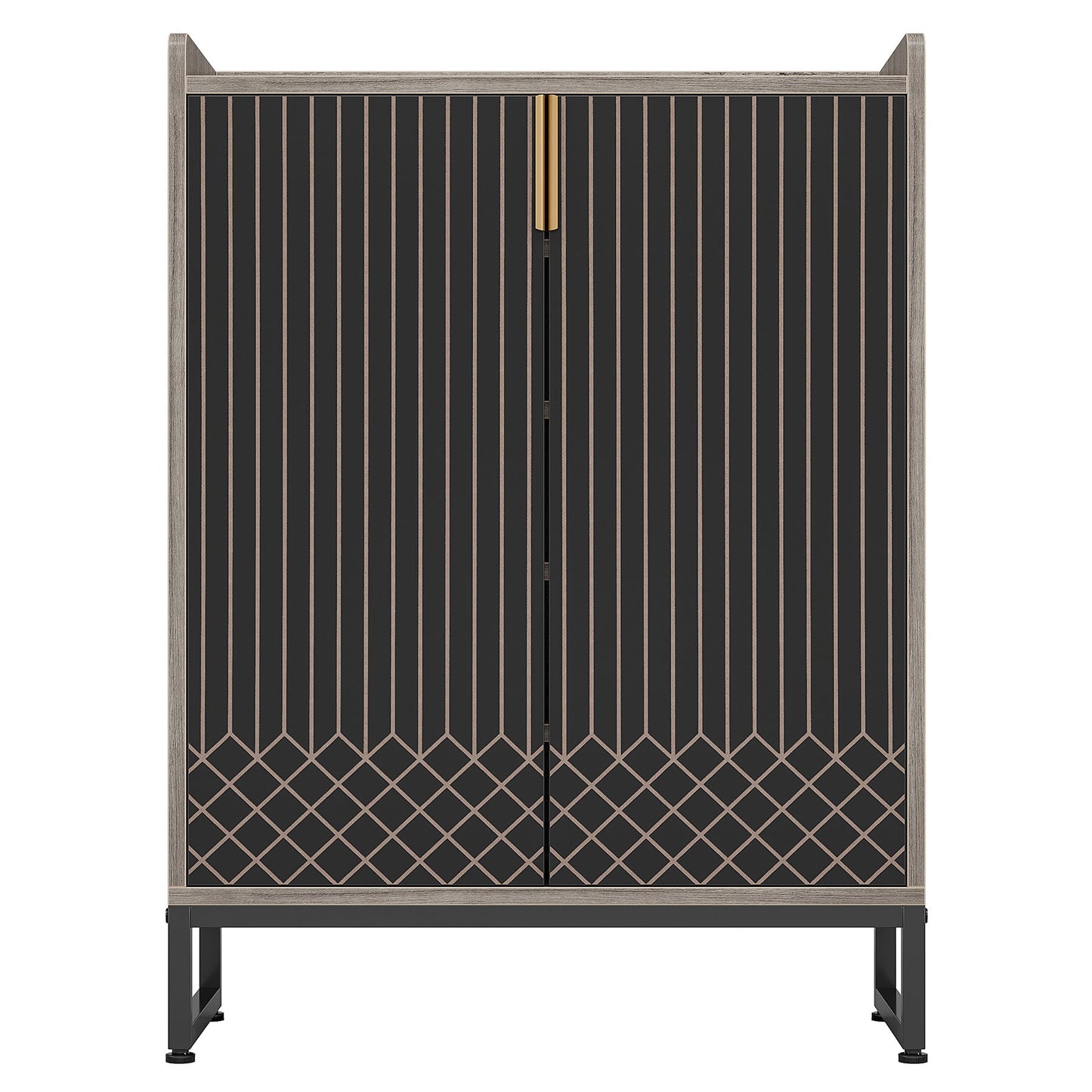29.52" Brown Shoe Cabinet