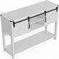 46" Modern Farmhouse Entryway Table with Storage & Sliding Barn Door