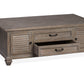 Lancaster - Lift Top Storage Cocktail Table (With Casters) - Dove Tail Gray