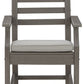 Visola - Arm Chair With Cushion (Set of 2) - Gray