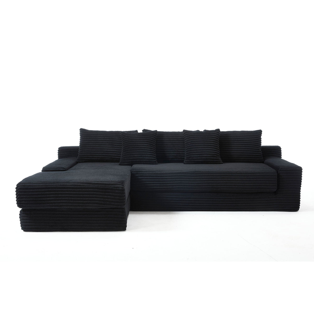 Modern L - Shaped Sectional Couch With Memory Foam - view 3