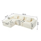 L - Shape Modern Minimalist Modular Sectional Sofa, Upholstered Cloud Couch With Deep Seats - view 15