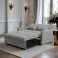 3 In 1 Convertible Sleeper Sofa Bed, Modern Fabric Futon Sofa Couch Pullout Bed, Adjustable Backrest With - view 4
