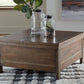 Moriville - Lift Top Cocktail Table - Grayish Brown