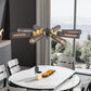 34" Modern Industrial Sputnik Chandelier, 8-Light