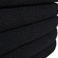 Fuji 49" Upholstered Oval Storage Bench, Ebony