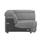 Alwin - Modular Wedge - Dark Gray Fabric