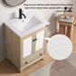 Modern Bathroom Vanity with Ceramic Basin and Drawer