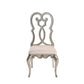 Esteban - Side Chair (Set of 2) - Ivory Velvet & Antique Champagne