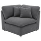 Charcoal 6-Piece Upholstered Modular Sectional Sofa