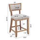 Upholstered Counter Height Bar Stools Set of 2