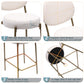 29'' Upholstered Bar Stools Velvet Counter Stool Set of 2