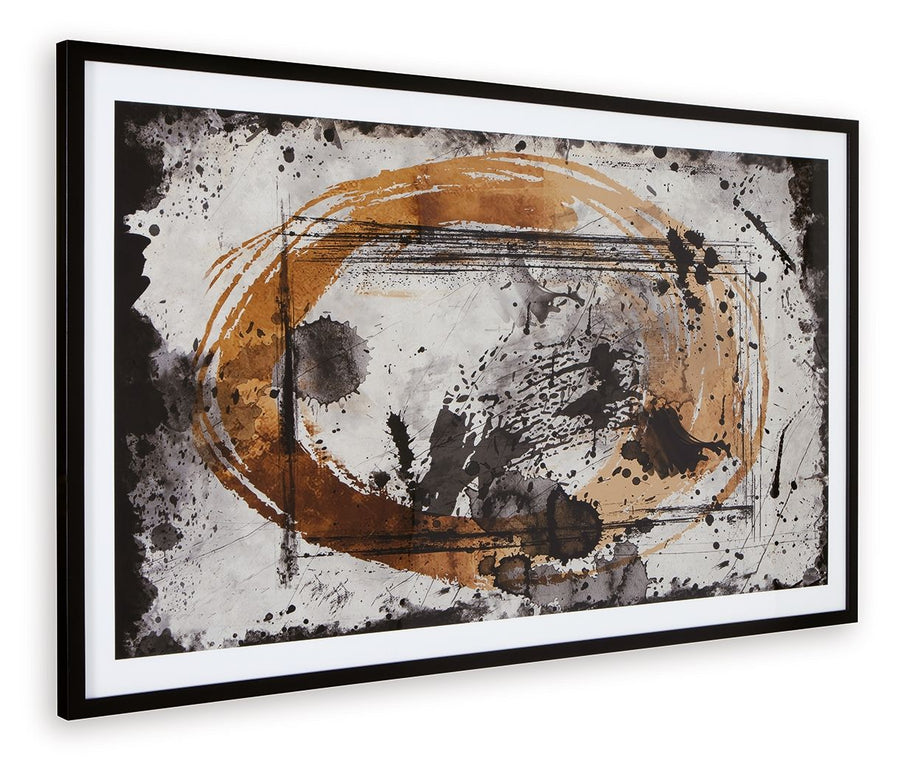 Clefting - Wall Art - Black / Caramel / Tan