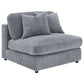 Cassidy Fog Upholstered Armless Chair