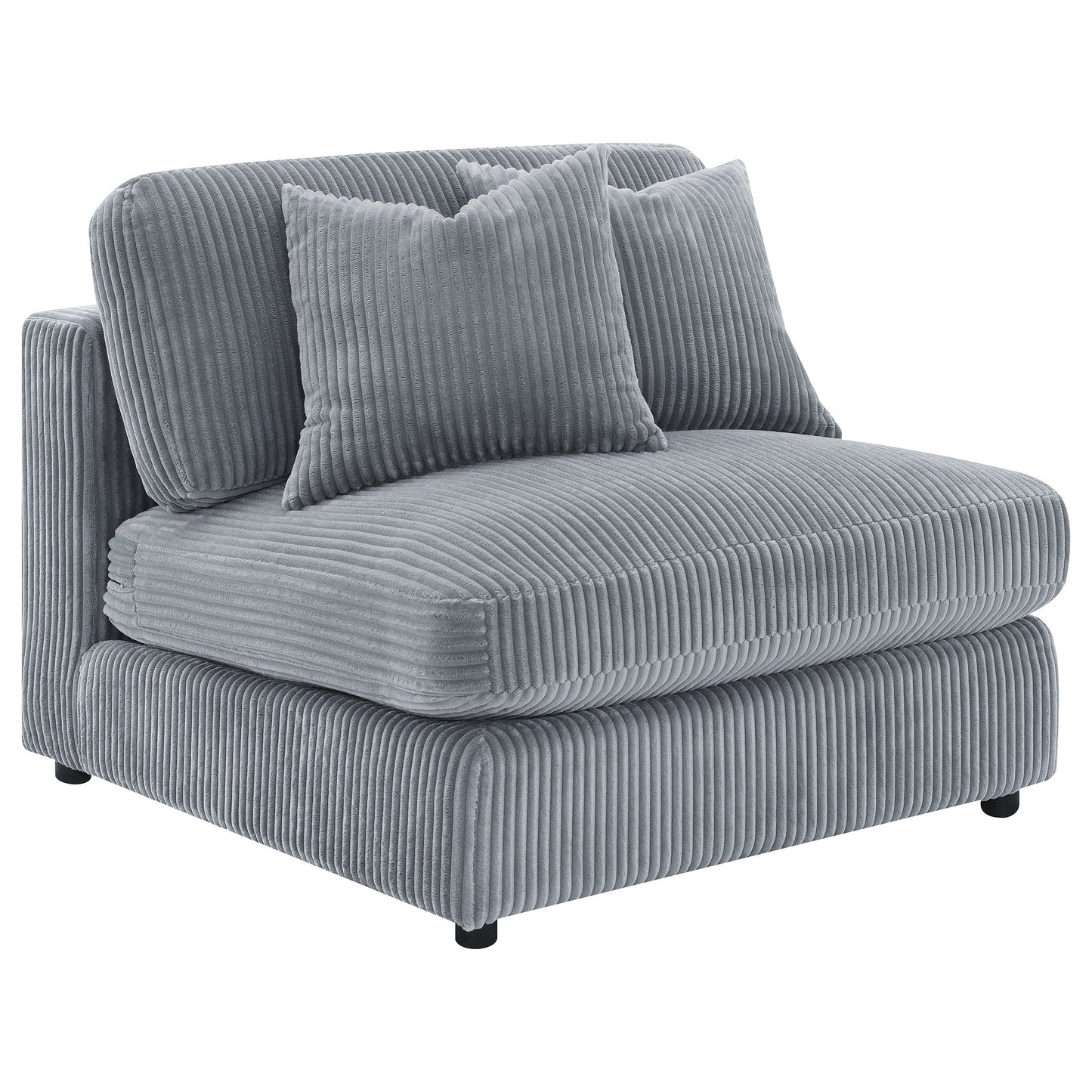 Cassidy Fog Upholstered Armless Chair