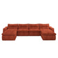 Modern L Shaped Modular Beanbag Sofa, Comfortable Lazy Style, Compression Sponge And Cloth - view 6