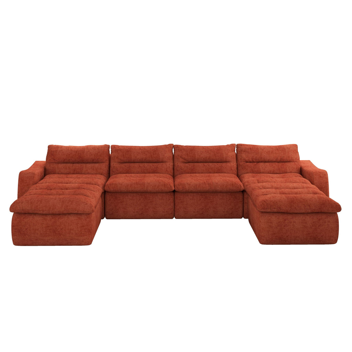 Modern L Shaped Modular Beanbag Sofa, Comfortable Lazy Style, Compression Sponge And Cloth - view 6