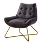 Dhalsim - Accent Chair - Antique Ebony Top Grain Leather