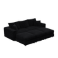 Plush Corduroy 3-Seat Sofa
