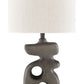Danacy - Paper Table Lamp - Distressed Black
