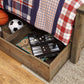Trinell - Bookcase Storage Bed - view 7