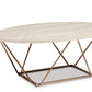 Tarica - Occasional Table Set (Set of 3) - White / Metallic