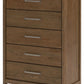 Cabalynn - Five Drawer Chest - Light Brown