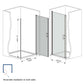 25-24"x 72" Pivot Shower Door