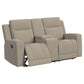 Brentwood Upholstered Motion Reclining Loveseat Taupe - view 6
