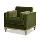 Knox 36" Modern Farmhouse Arm Chair, Olive