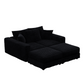 Plush Corduroy 3-Seat Sofa