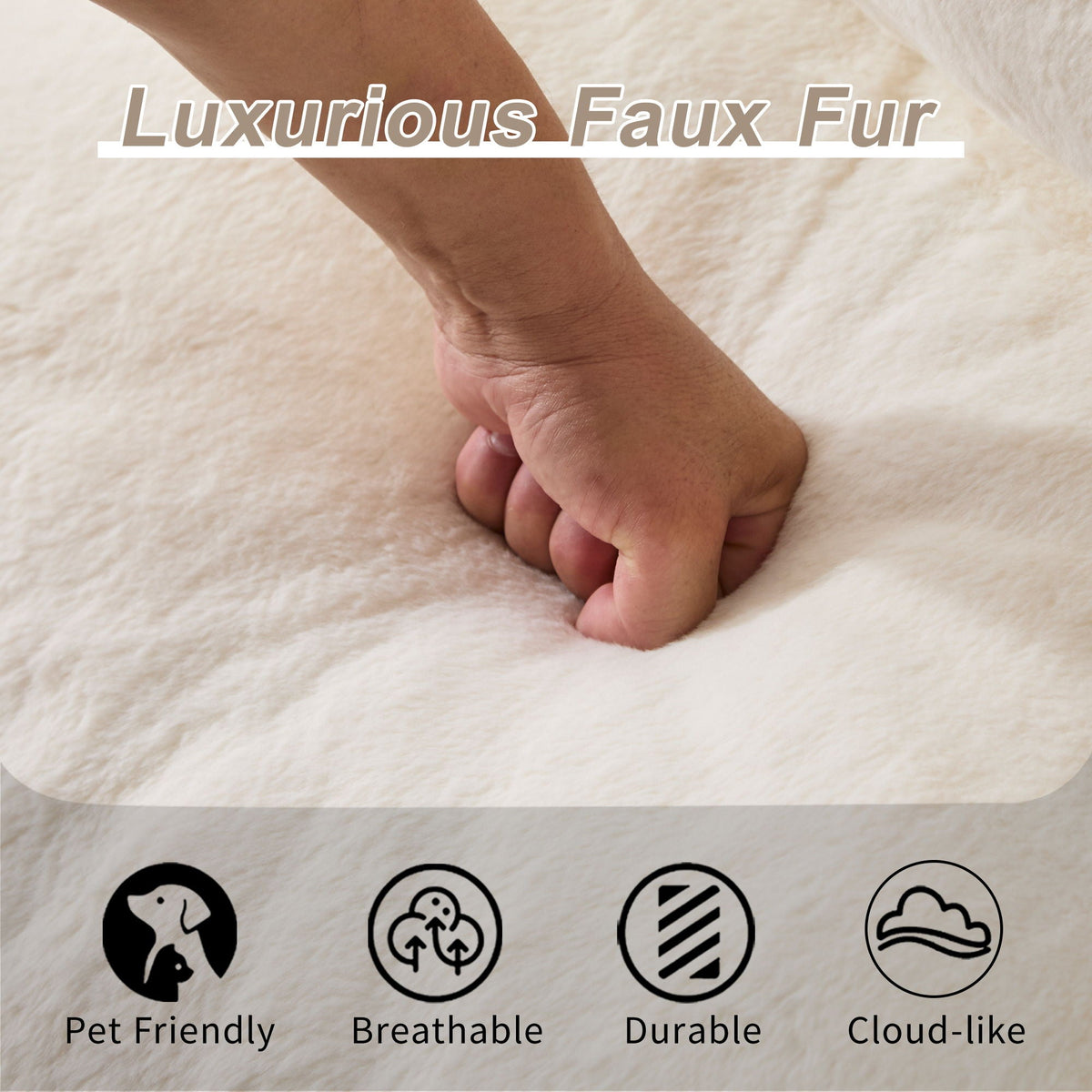 Giant Bean Bag Couch, Ultra Soft Fluffy Loveseat For Living Room - view 35