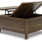 Moriville - Lift Top Cocktail Table - Grayish Brown