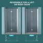 32"W x 72"H Fold Frameless Shower Door with Tempered Glass