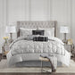 7 Piece Tufted Comforter Set Grey California King