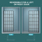 38" W x 72" H Frameless Fixed Shower Door