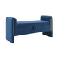 Modern Teddy Upholstered Large Bed End Bench With Arms And Storage - view 5