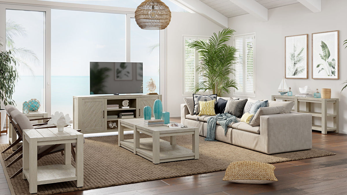 Burgess - Rectangular Sofa Table - Calico Gray