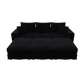 Plush Corduroy 3-Seat Sofa