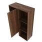 24 Inch Wall-Mounted Side Cabinet and Storage Shelves Combination